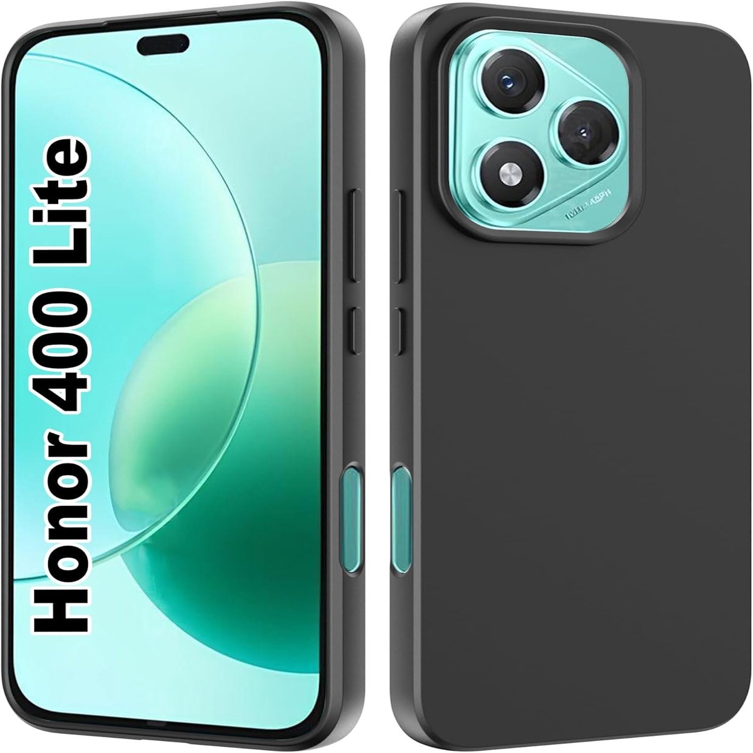 Wigento Handyhülle Für Honor 400 Lite Silikon TPU Schutz Hülle Flexibel Dünn Case Schwarz, Stilvolle TPU Hülle, präzise Aussparungen, schützend