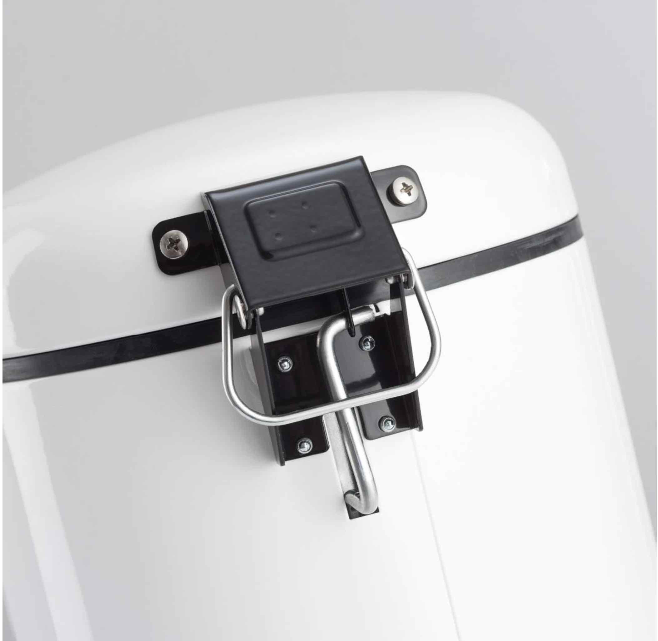 WESCO Einbaumülleimer WESCO® Tretabfallsammler Baseboy 15 Liter, weiß matt