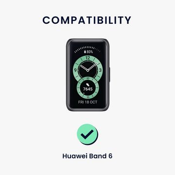 kwmobile Uhrenarmband 2x Sportarmband für Huawei Band 6, Armband TPU Silikon Set Fitnesstracker