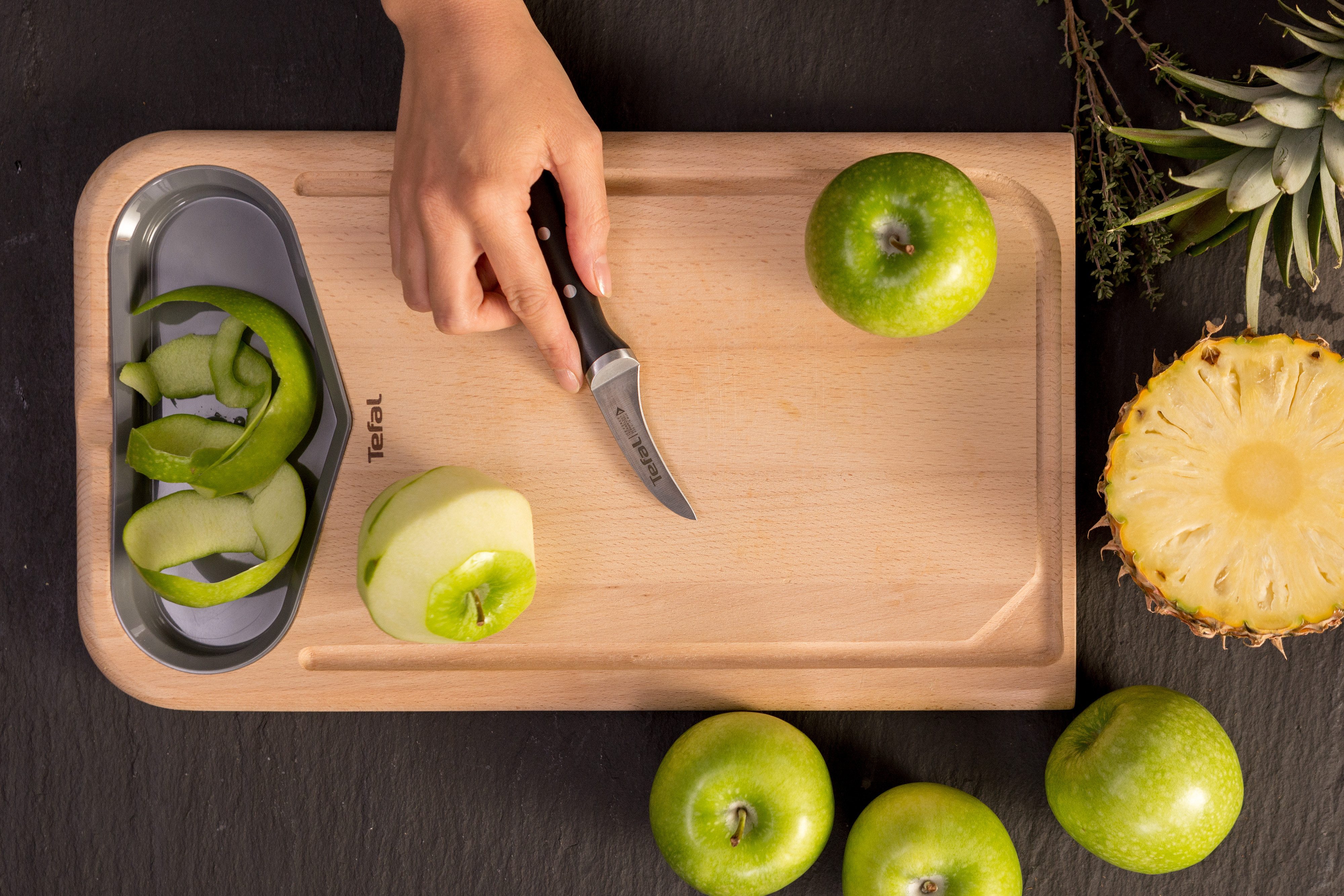 Tefal Schälmesser Ice Force, rund, 7 cm, Eishärtungstechnologie, Klinge aus deutschem Edelstahl