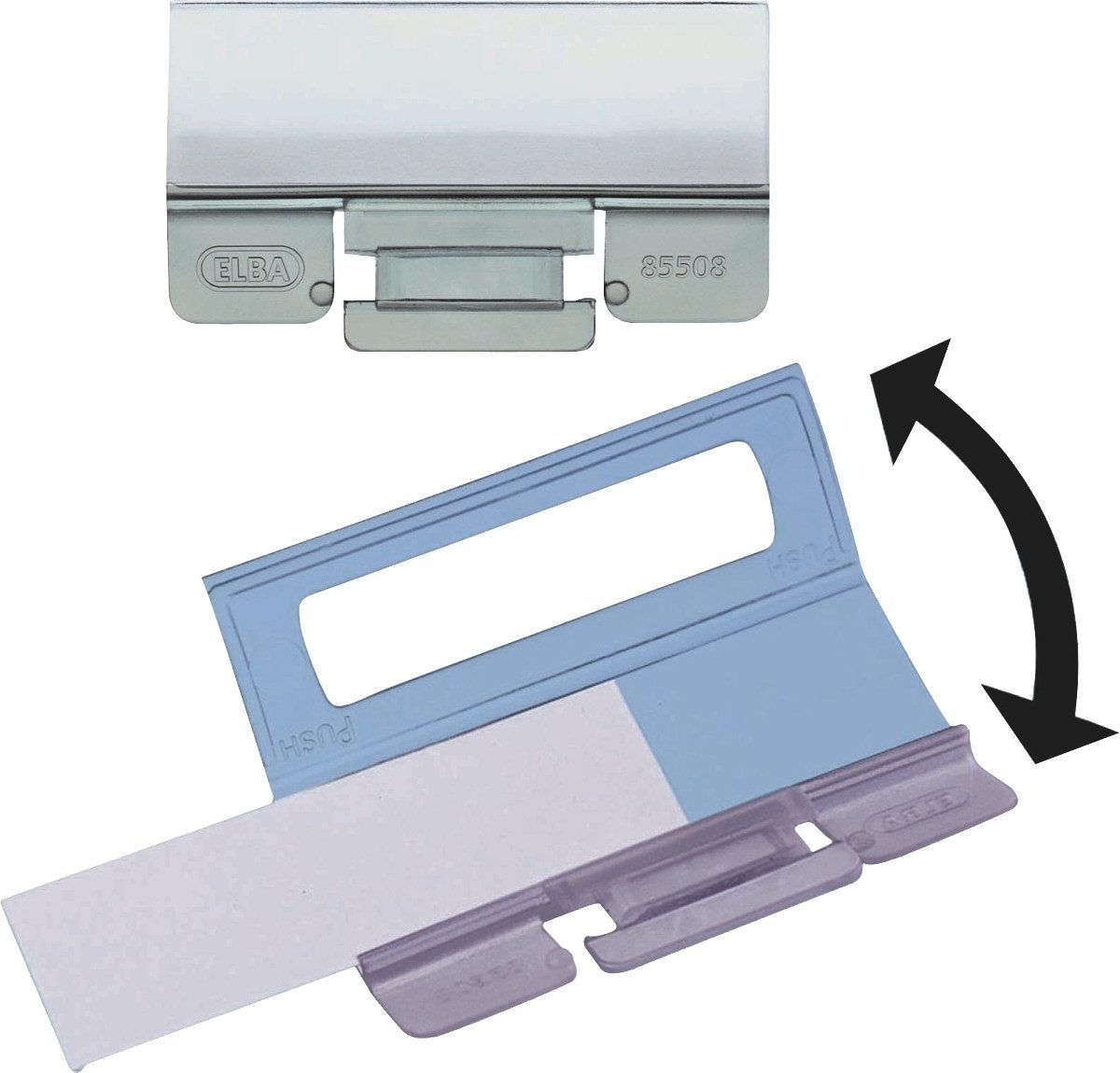 ELBA Hefter Sichtreiter vertic Komfort für Hängeregistraturen 4-zeilig VE=25 Stück