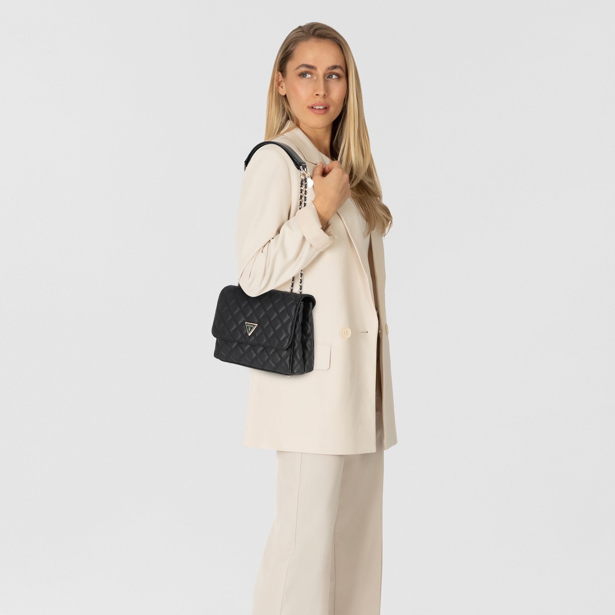 Guess Schultertasche Giully II, Polyurethan günstig online kaufen