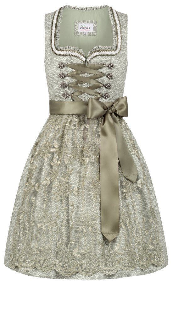 Dirndl Mini-Dirndl Vivian in Grün von Nübler