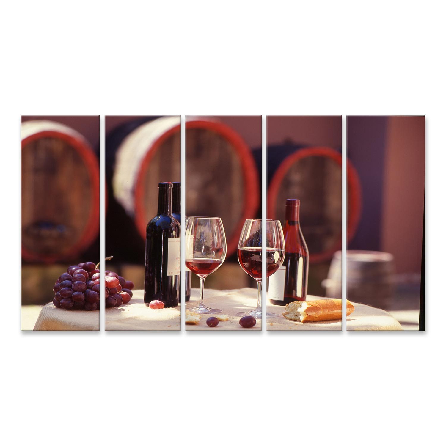 Leinwandbild Rotwein Bilder