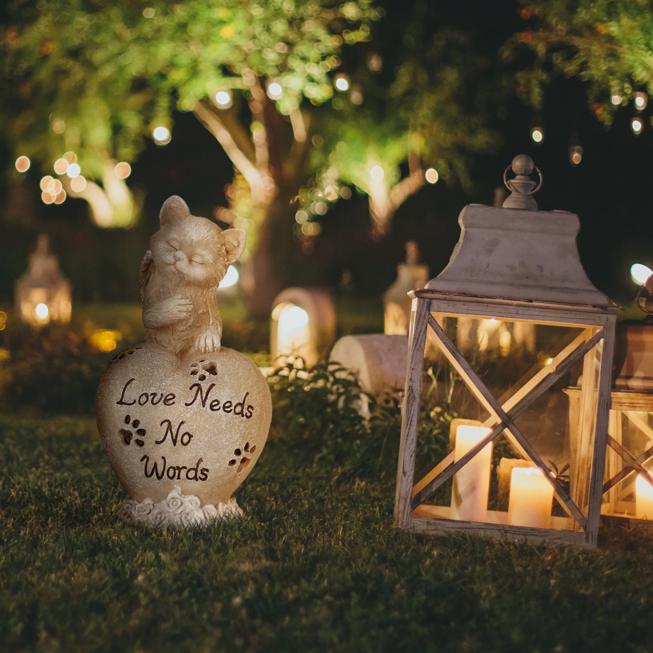 relaxdays Gartenfigur Grabschmuck für Katze günstig online kaufen
