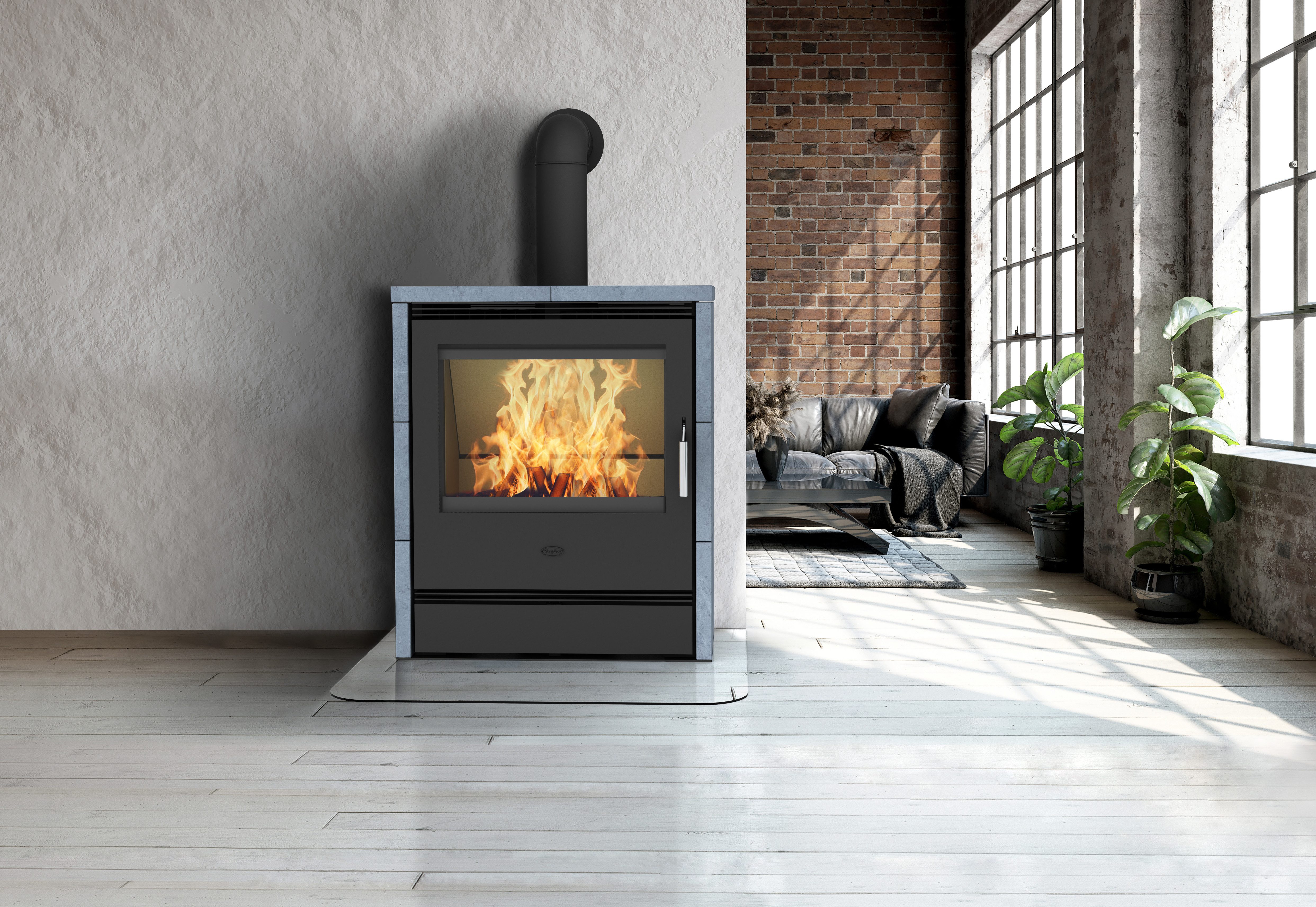Fireplace Kaminofen »RÖNKY Speckstein«, 11,8 kW, Zeitbrand