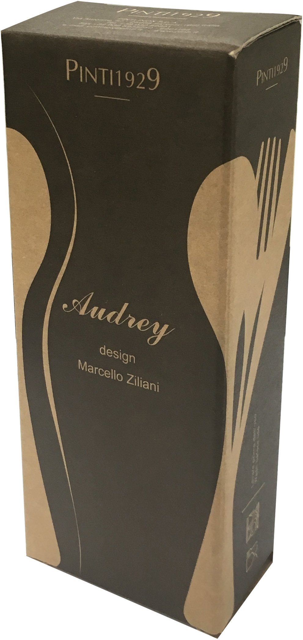 PINTINOX Tafelmesser Audrey (6 Stück), geschmiedeter Edelstahl, hochglanzpoliert, spülmaschinengeeignet