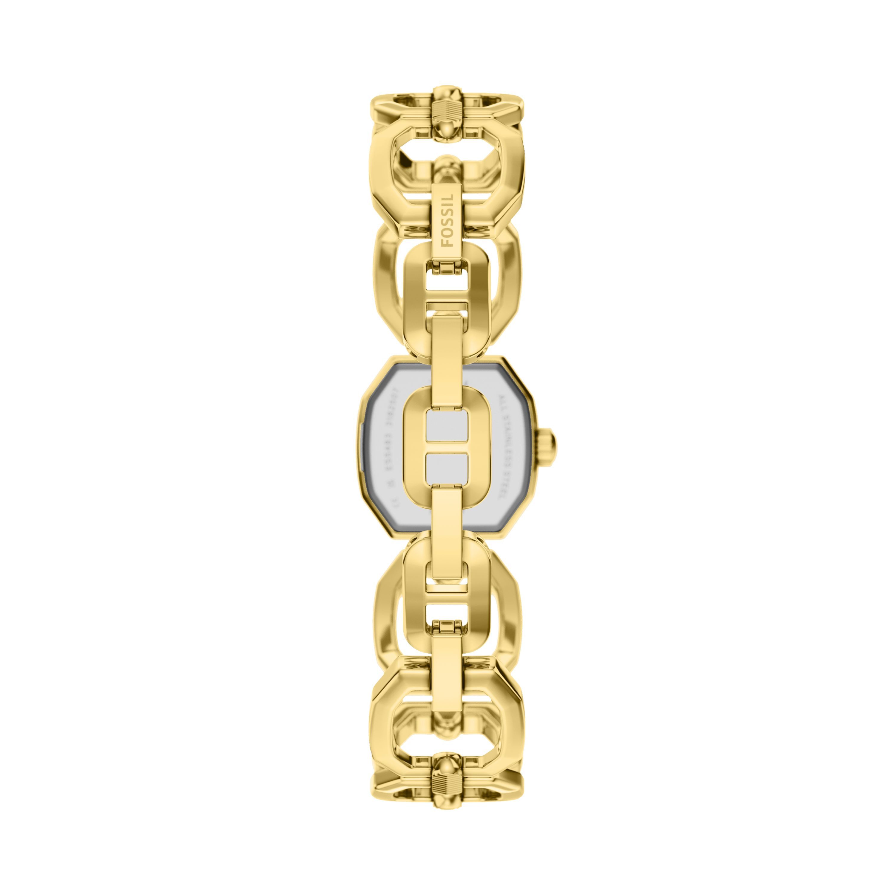 Fossil Quarzuhr Harlow ES5483, Armbanduhr, Damenuhr, Edelstahlarmband, analog