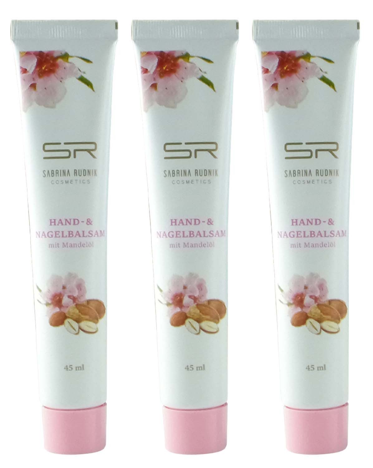 Handcreme varivendo Notizblock + 3 x SR Hand- und Nagelbalsam mit Mandelöl