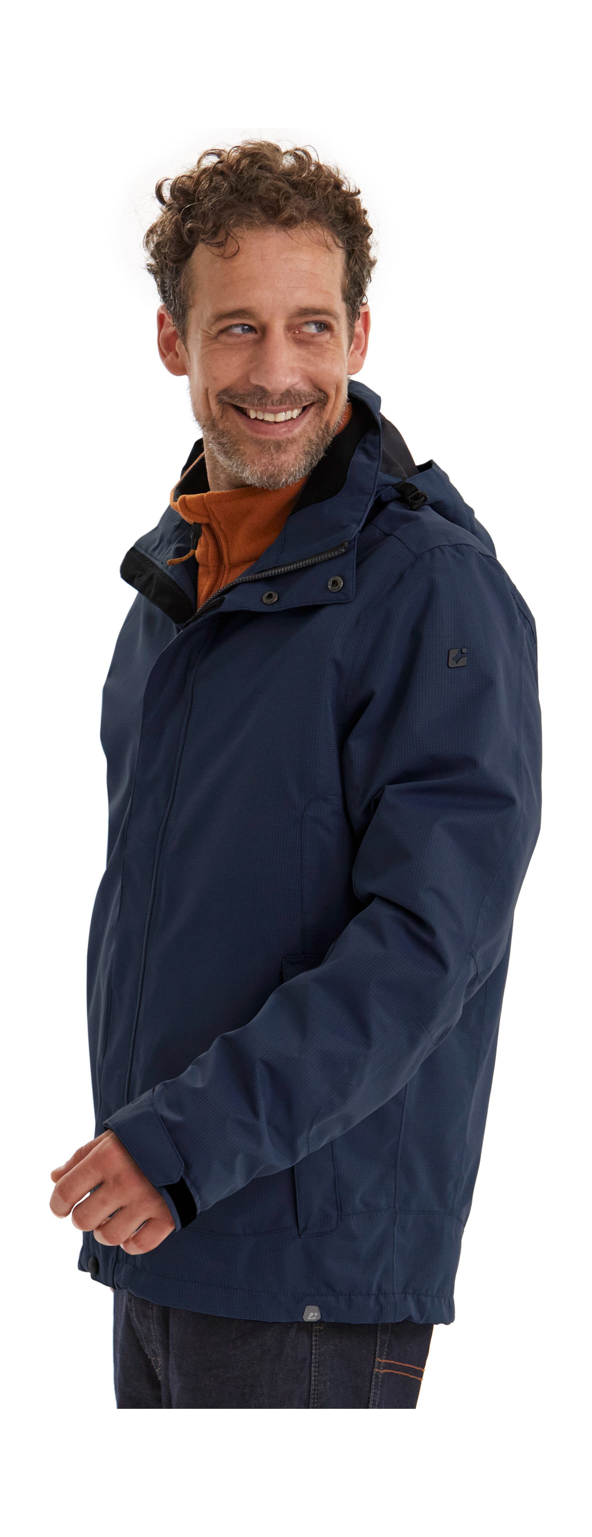 Killtec Outdoorjacke KOS 1 MN JCKT Wind- und wasserdichte Herrenjacke, atmungsaktiv, abnehmbare Kapuze