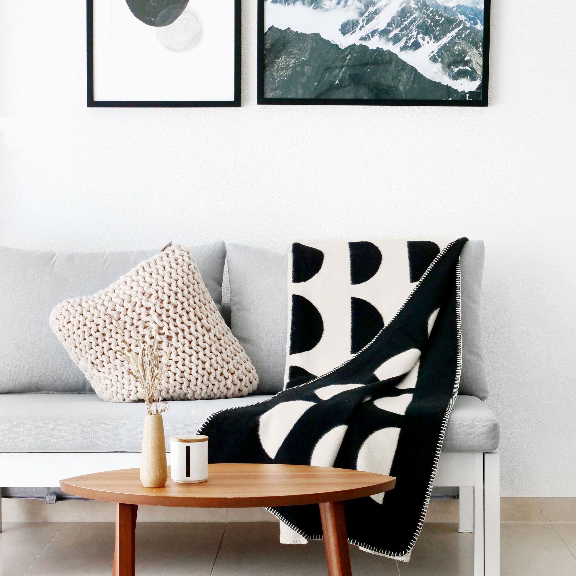 Wolldecke Premium Sofadecke JORIS aus 100% Bio-Baumwolle in 150x200cm, RIEM günstig online kaufen