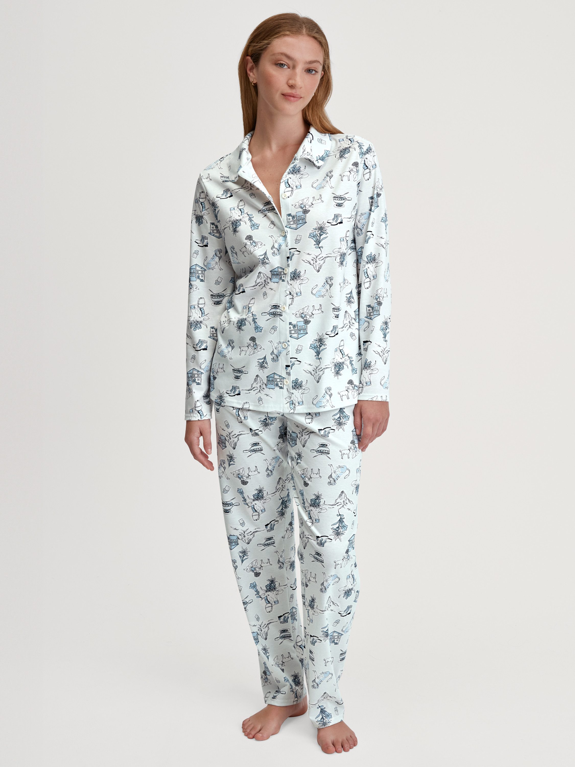 CALIDA Pyjama Swiss Resort Damen (2 tlg) günstig online kaufen