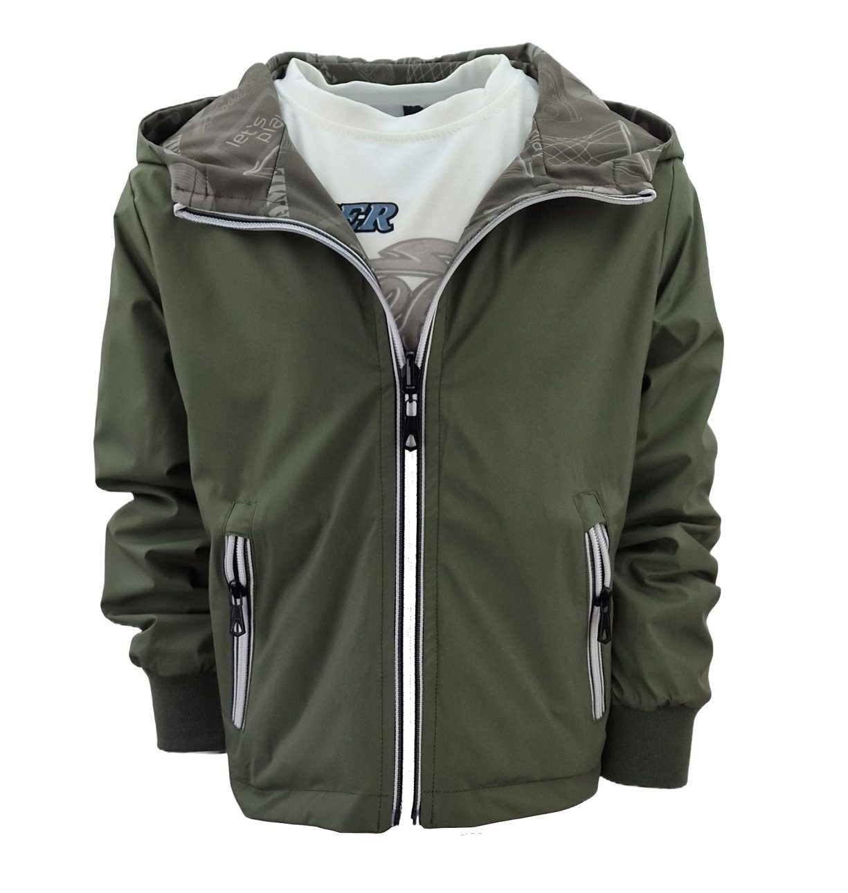 Fashion Boy Wendejacke Jacke Wendejacke Übergangsjacke Kinder JH3285e in Unifarben