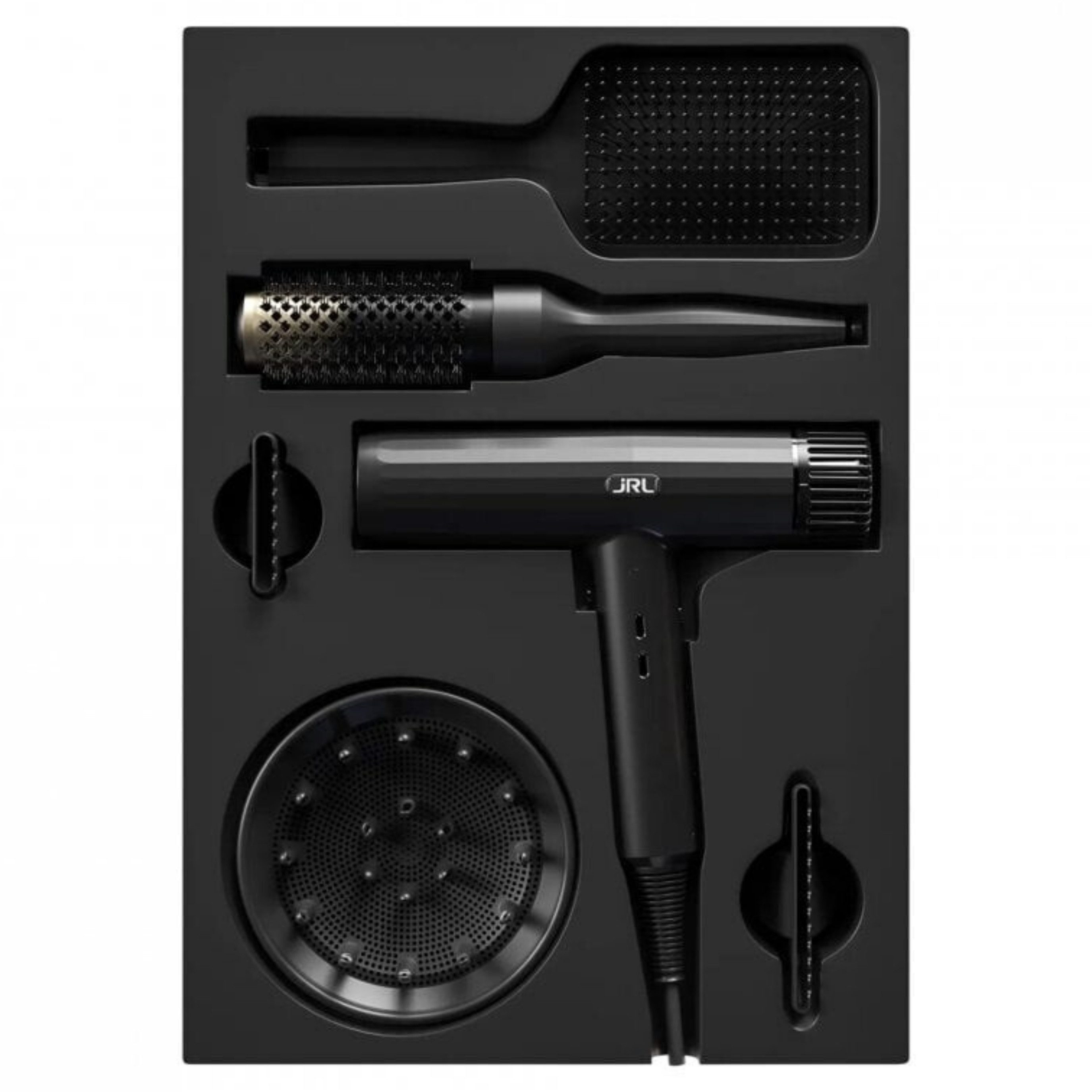 JRL Haartrockner JRL Forte Pro 2020H Haartrockner Combo Kit Schwarz, 2150 W, Combo Kit: Föhn + 3 Aufsätze + Aufbewahrungstasche
