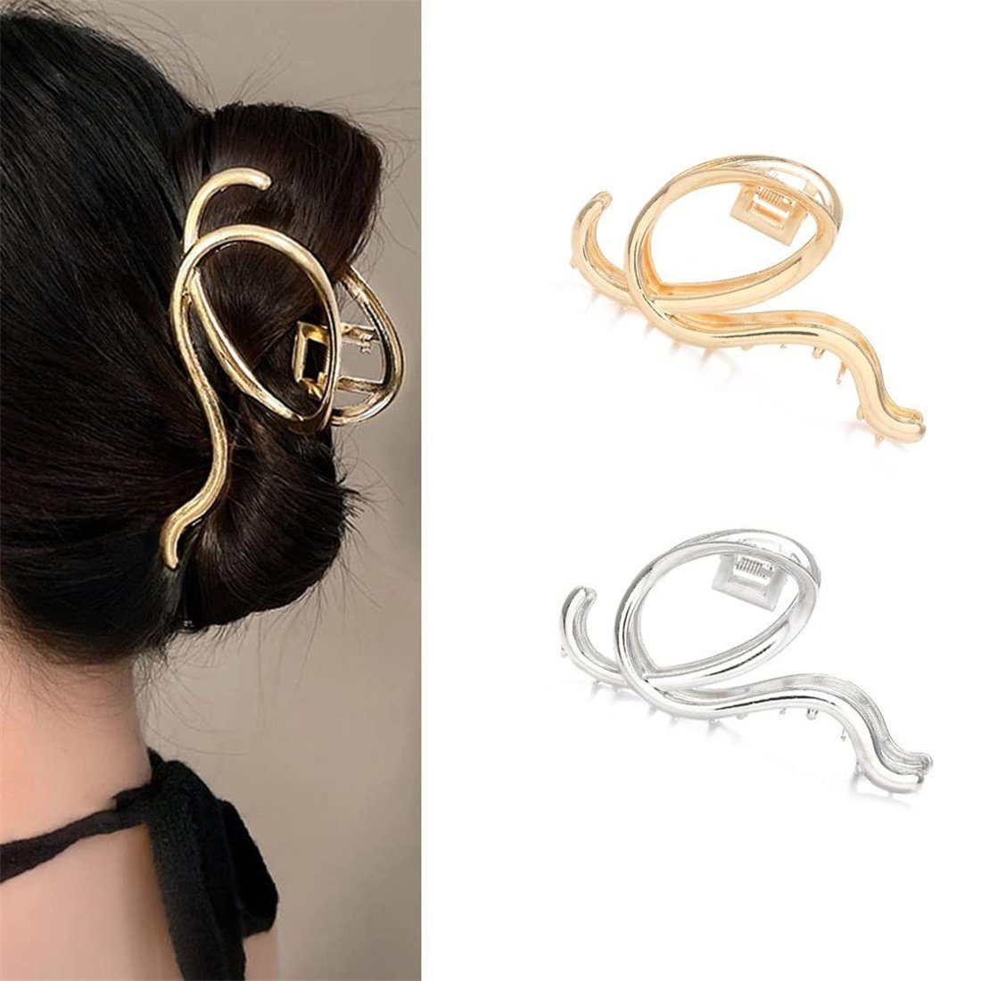 DAYUT Haarnadel 2 Stück Haarspangen für Frauen, große, kräftige, feste Haarspangen