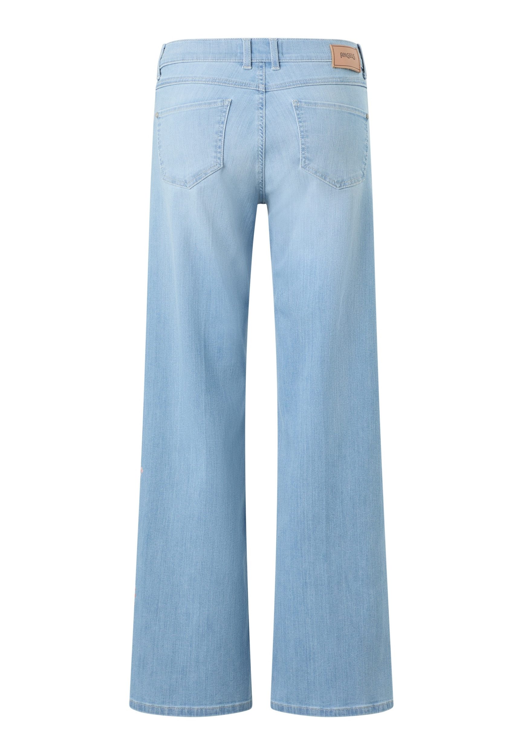 ANGELS Slim-fit-Jeans LIZ FLOWER, bleached blue used