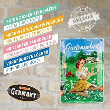 Nostalgic-Art Metallschild Blechschild 20 x 30cm Home & Country - Gartenarbeit - Special Edition