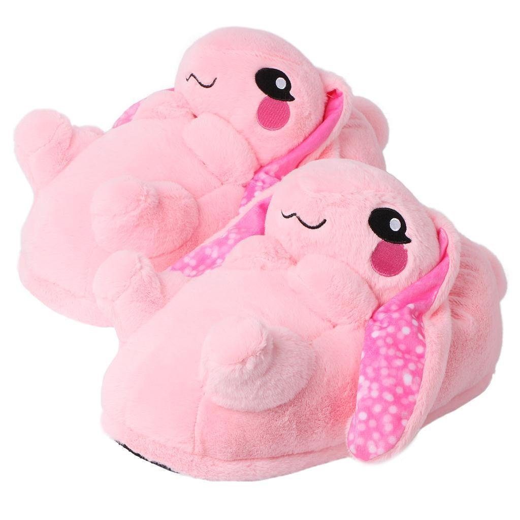Corimori Tier Pantoffeln für Erwachsene Einheitsgröße 34-44 Plüsch Hausschuhe (Packung, Geschenk) EU Einheitsgröße 34-44, Bonnie der Hase, für Kinder und Erwachsene