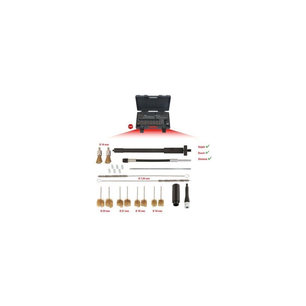KS Tools 152.1370, Injektorenschacht-Reinigungssatz 152.1370 Montagewerkzeug