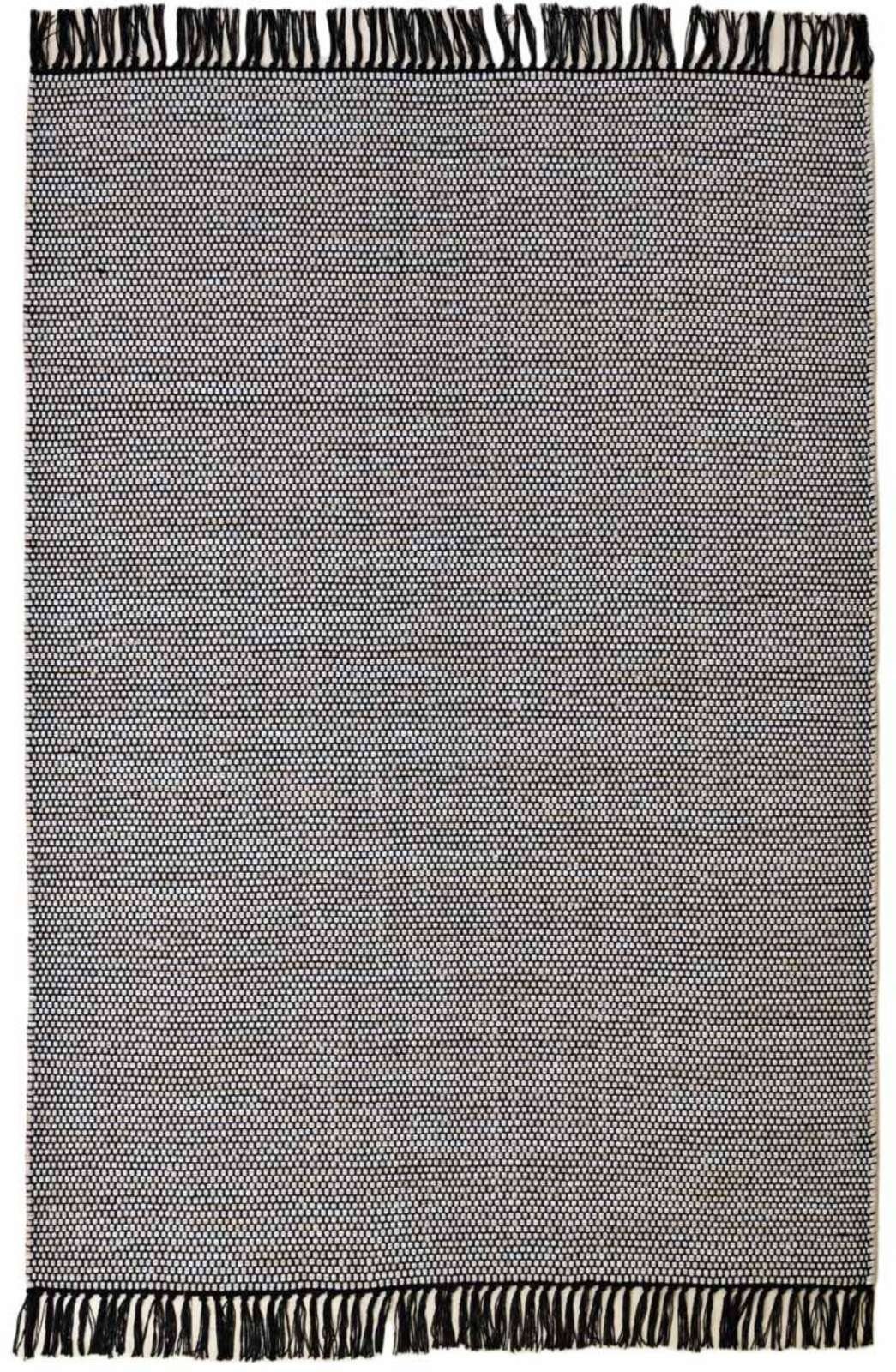 TaraCarpet Wollteppich Handwebteppich Borkum 100% Baumwolle, rechteckig, Hö günstig online kaufen