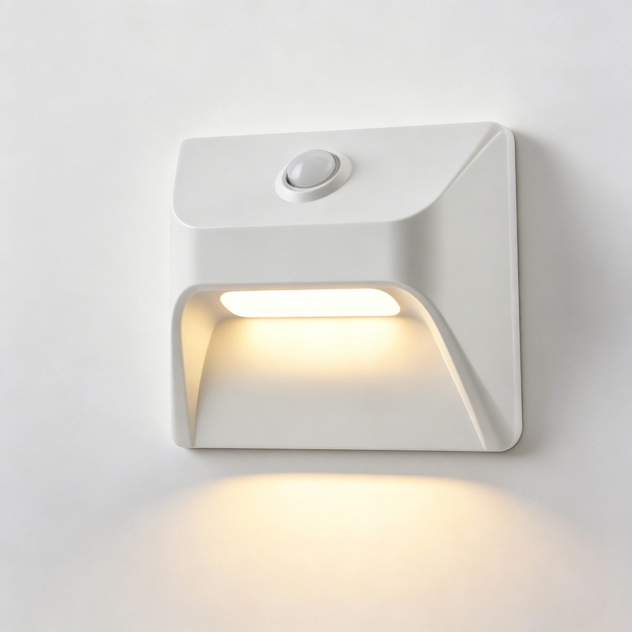 wohnTRAUM24 Nachttischlampe LED Nachtlicht Magnetische Stair Nachttischlampe mit Bewegungsmelder, LED fest integriert, Warmweiß, Nachtlicht Bewegungsmelder für Treppen Flur Schlafzimmer Kein Bohren