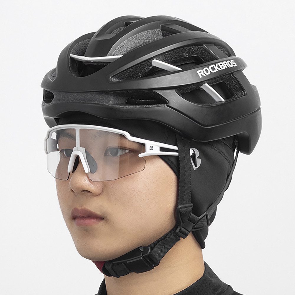 ROCKBROS Unterhelmmütze Radmütze Wintermütze Helmunterziehmütze (Spar-Set, 1-St., 53-61 cm winddicht) Winddicht, Fleecefutter, Brillenöffnungen, reflektierend – Bild 5 von 5