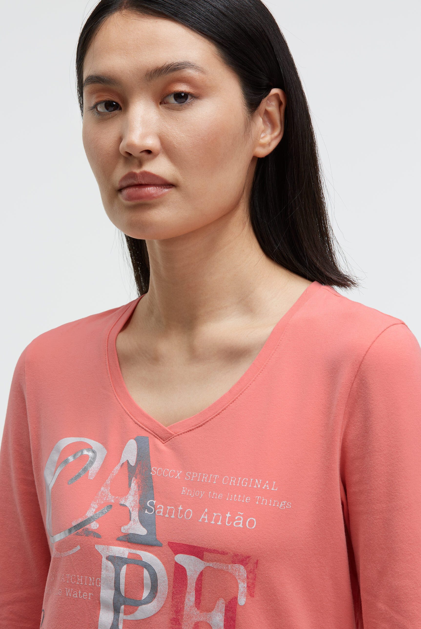 SOCCX V-Shirt mit Baumwolle