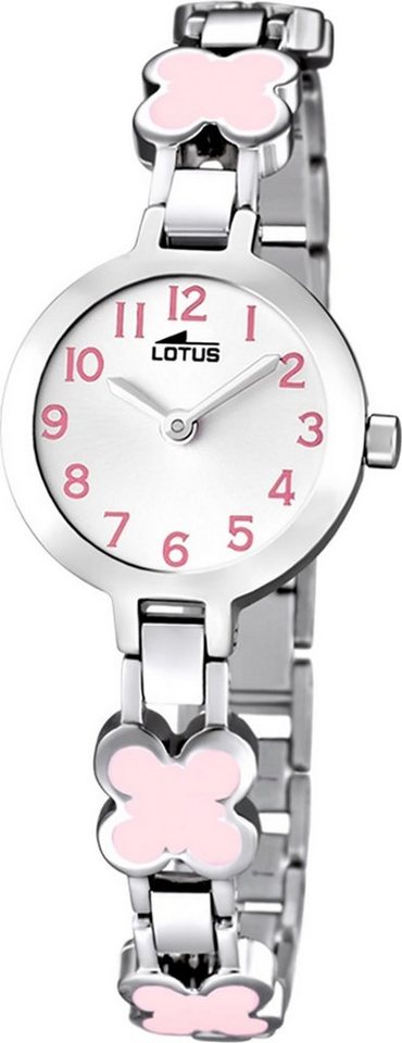 Lotus Quarzuhr Lotus Edelstahl Jugend Uhr L15828/2, Jugenduhr mit  Edelstahlarmband, rundes Gehäuse, klein (ca. 25mm), Eleg