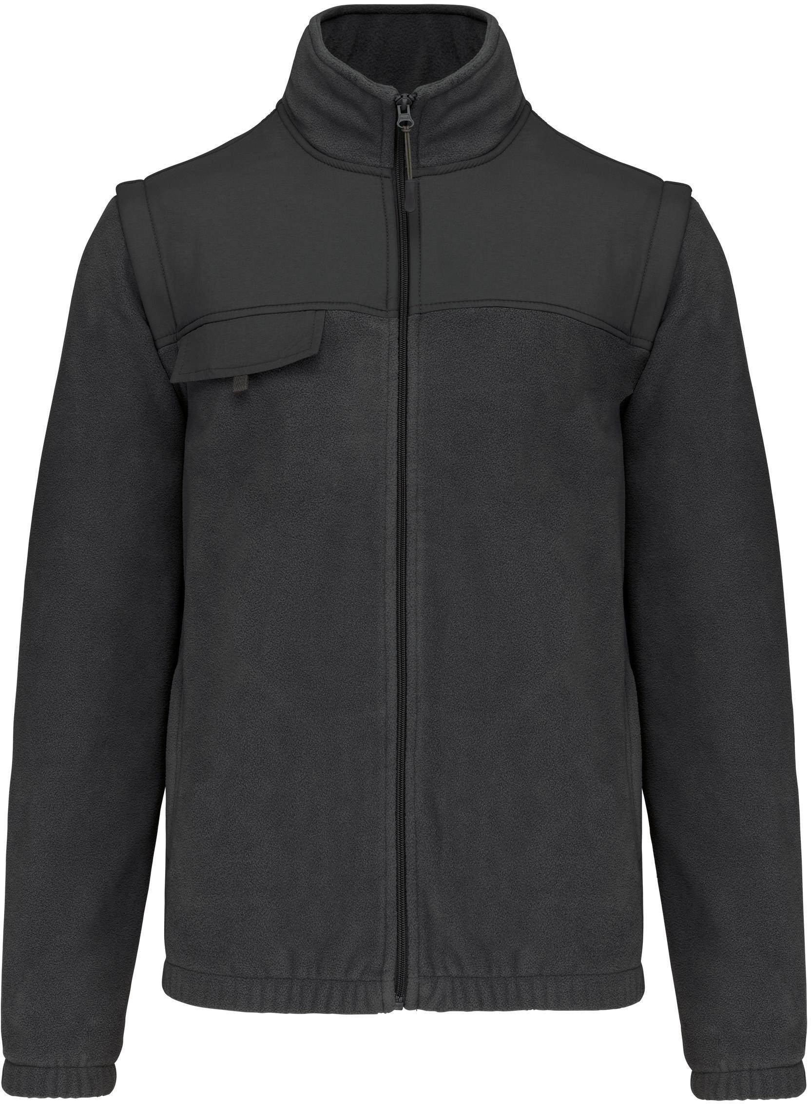Arbeitsjacke Fleecejacke mit abnehmbaren Ärmeln Herren