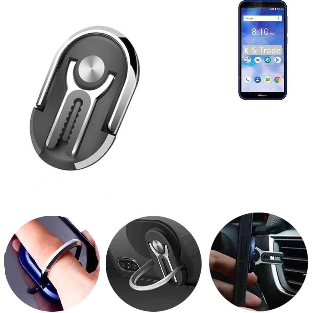 K-S-Trade für HiSense Infinity Е9 Smartphone-Halterung, (3in1 Smartphone-Ring  Handy-Ring Fingerhalterung Handyring)
