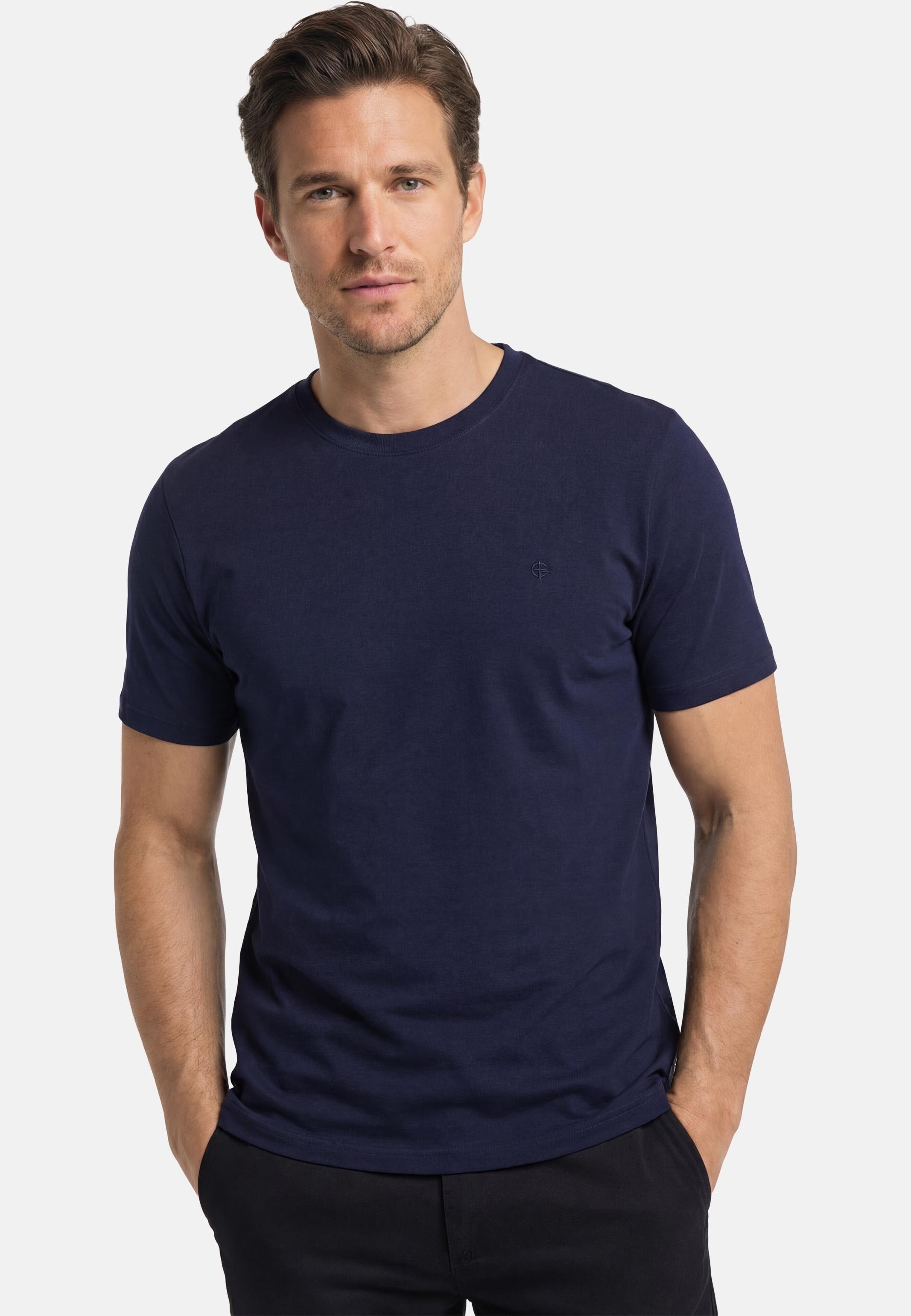 CASAMODA T-Shirt 4er Pack Basic (Spar-Set, 4-tlg) T-Shirt - Baumwolle - Atmungsaktiv - Reine Baumwollqualität