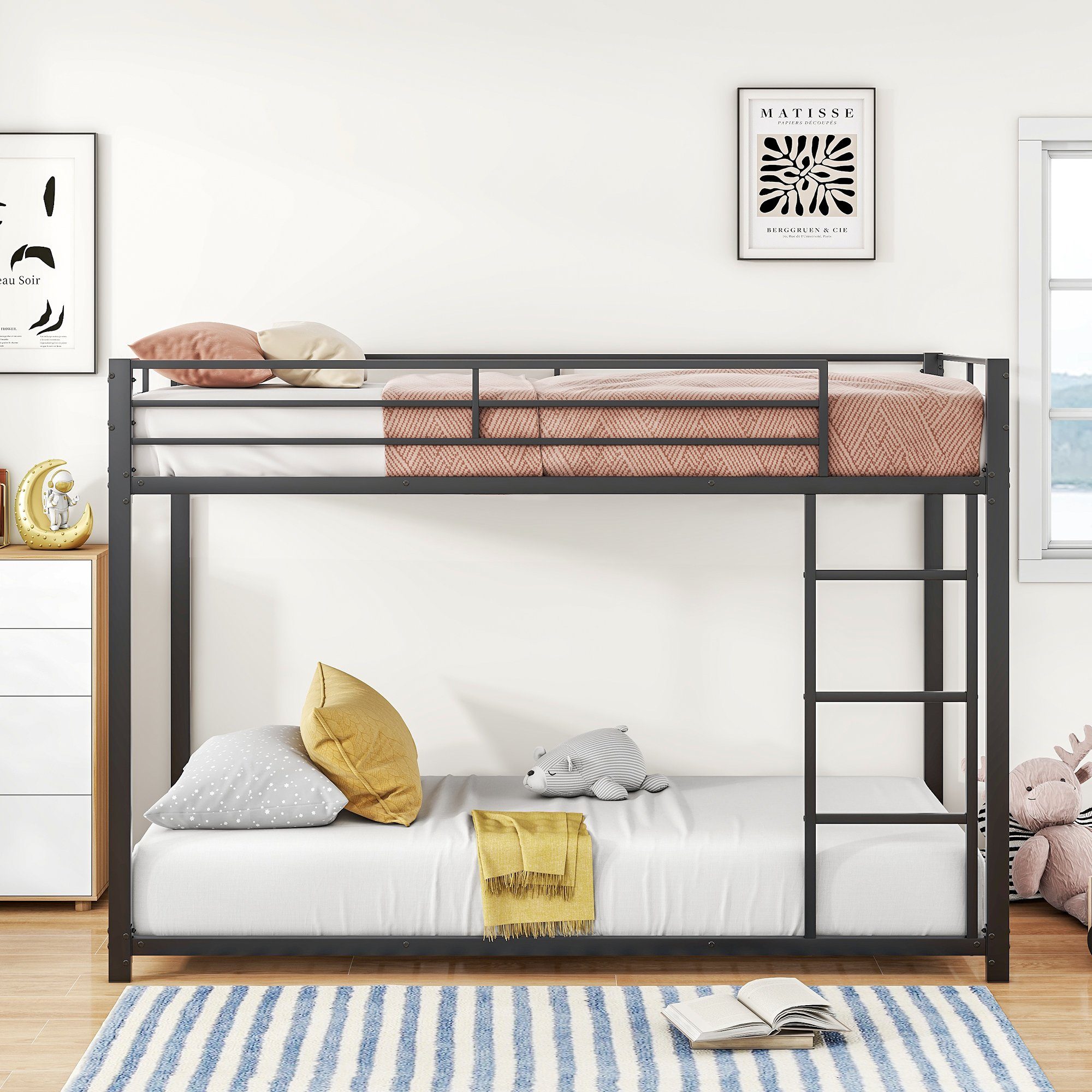 SOFTWEARY Etagenbett mit 2 Schlafgelegenheiten, Lattenrost günstig online kaufen