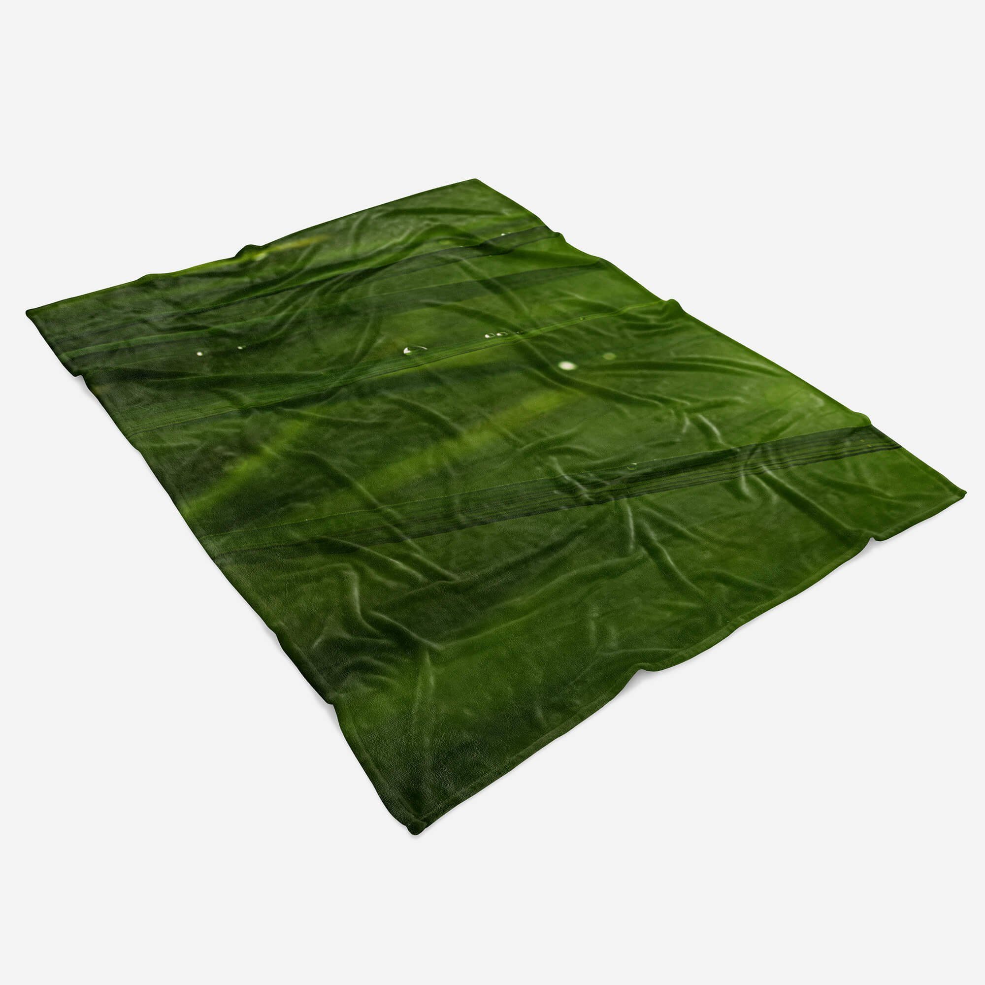 Handtuch Handtuch Gras Grashalme Art Baumwolle-Polyester-Mix Kuscheldecke Handtücher Fotomotiv (1-St), Strandhandtuch Grü, Sinus Saunatuch mit