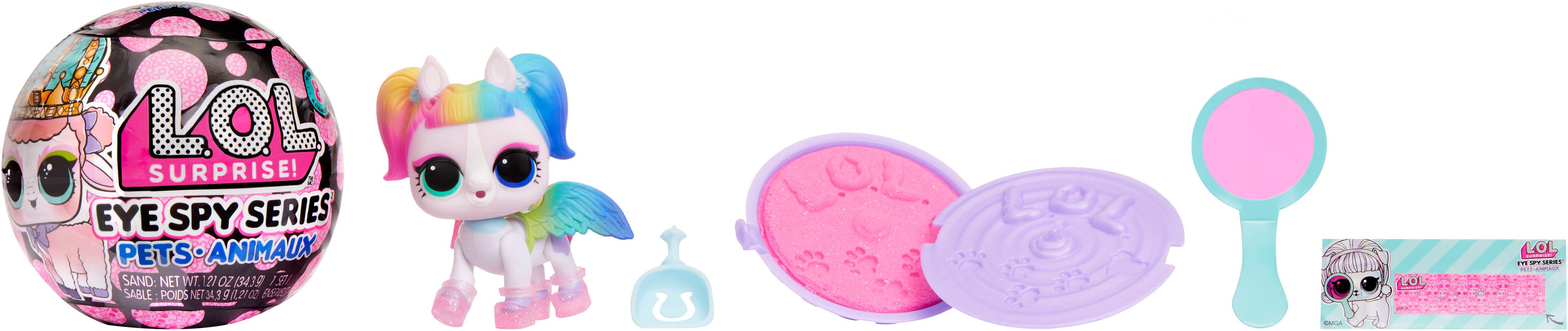 L.O.L. SURPRISE! Spielfigur L.O.L. Surprise Eye Spy Pets, mit magischem Farbwechsel; Lieferung erfolgt sortiert