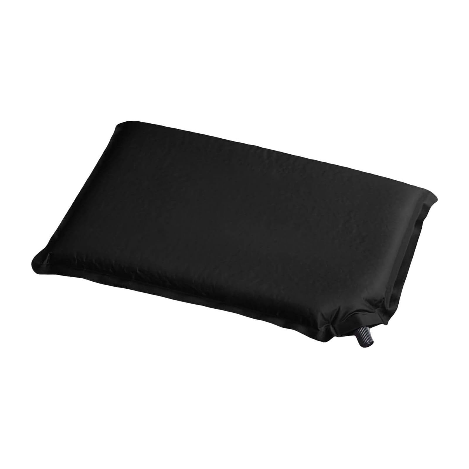 HAC24 Reisekissen Outdoor Подушки Camping Kissen Sitzunterlage Stadionkissen, 1-tlg., Schwarz selbstaufblasend 37 x 28,5 cm
