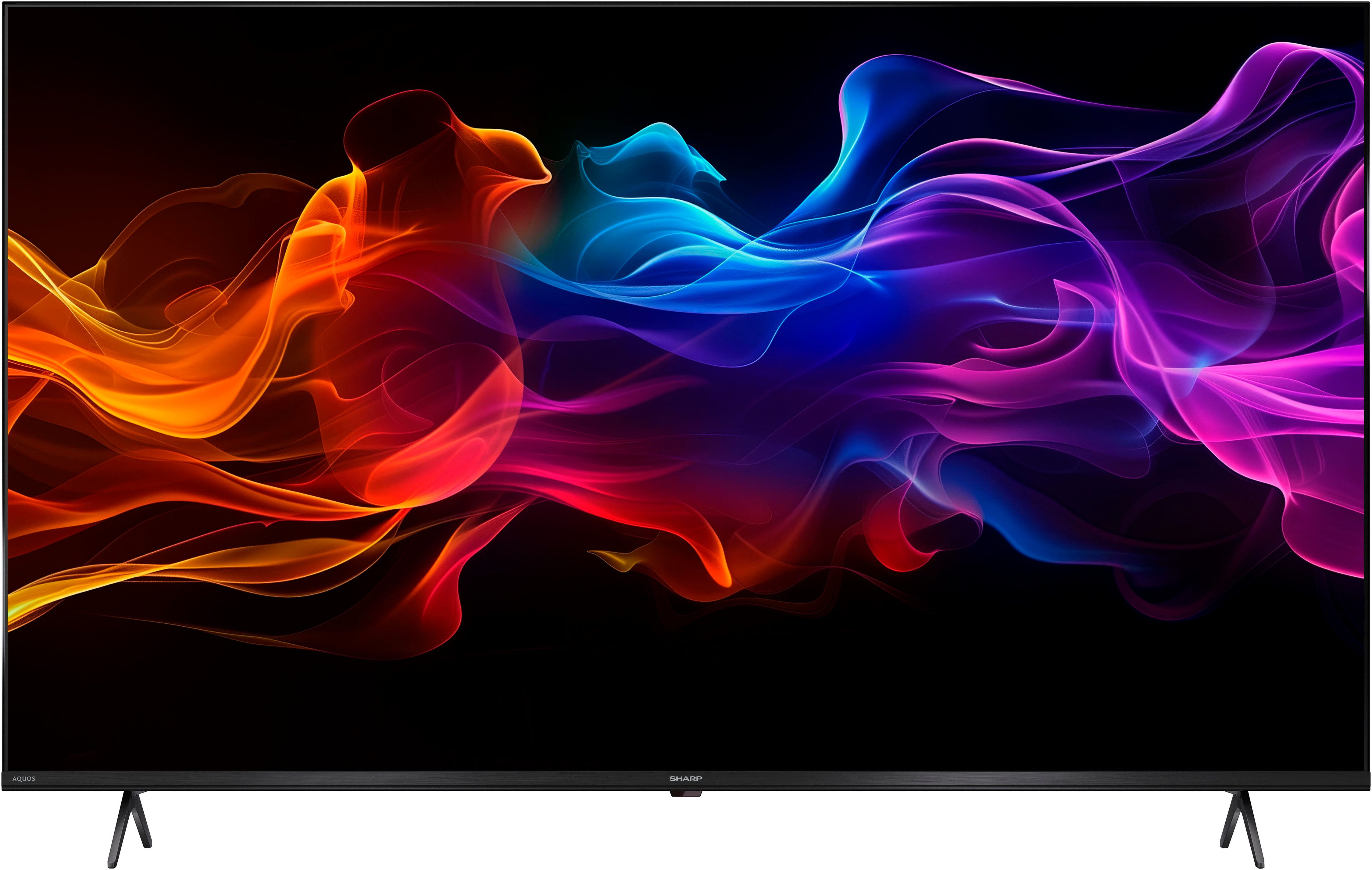 Sharp 4T-C50HPx QLED-Fernseher (126 cm/50 Zoll, 4K Ultra HD, Google TV, Smart-TV)