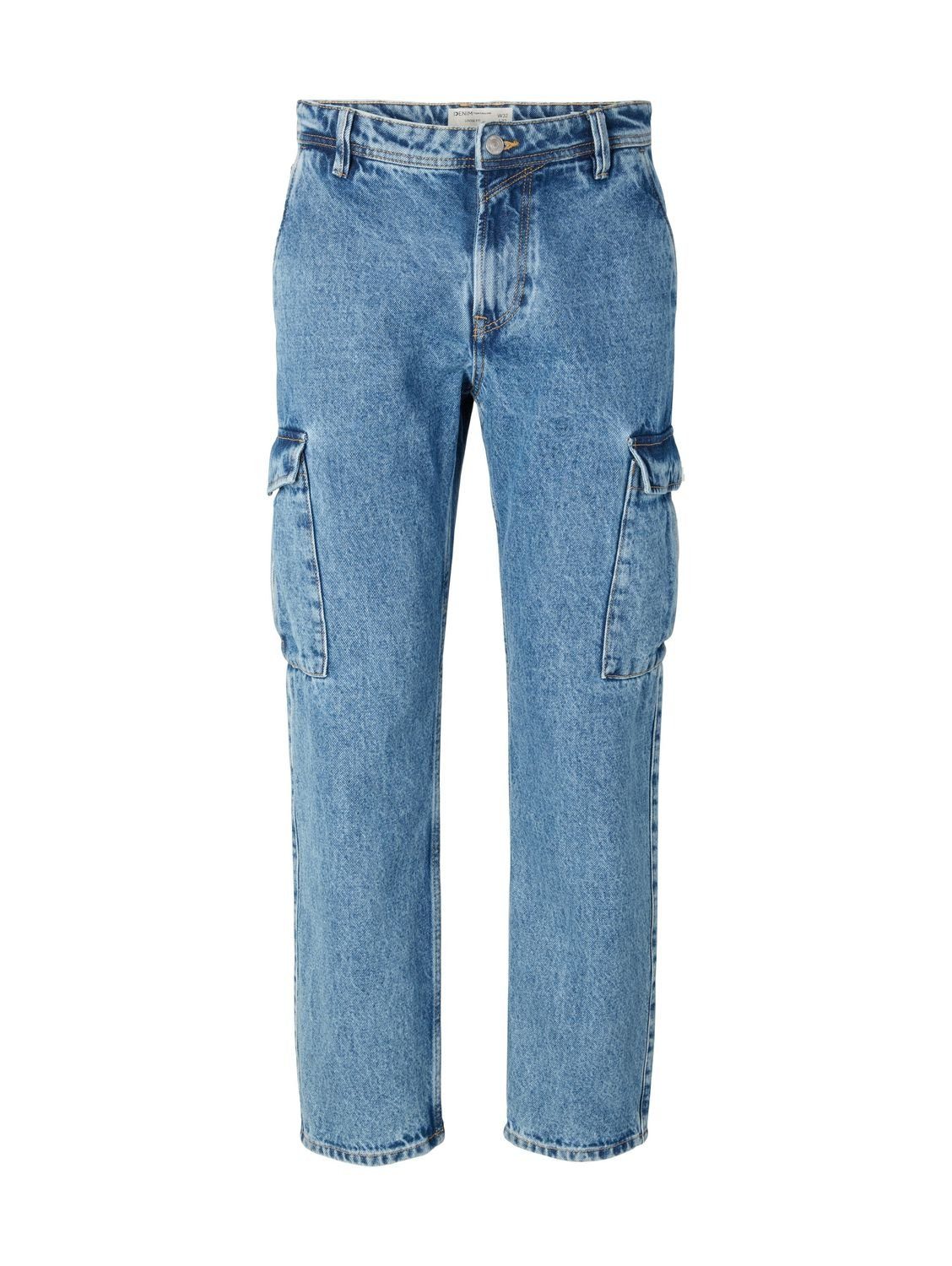 LOOSE Baumwolle TOM aus TAILOR Denim Relax-fit-Jeans CARGO