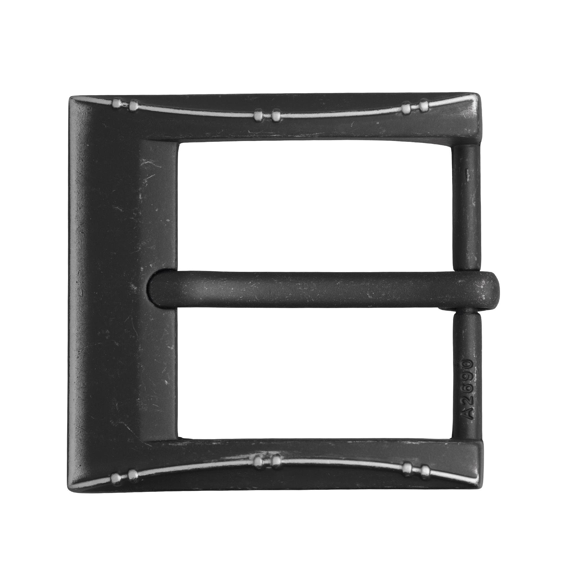 40mm Buckle Metall Angulaire 333707530020 HERMANO Silber FREDERIC - - Gürtelschnalle