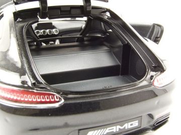 Maisto® Modellauto Mercedes AMG GT schwarz metallic Modellauto 1:18 Maisto, Maßstab 1:18