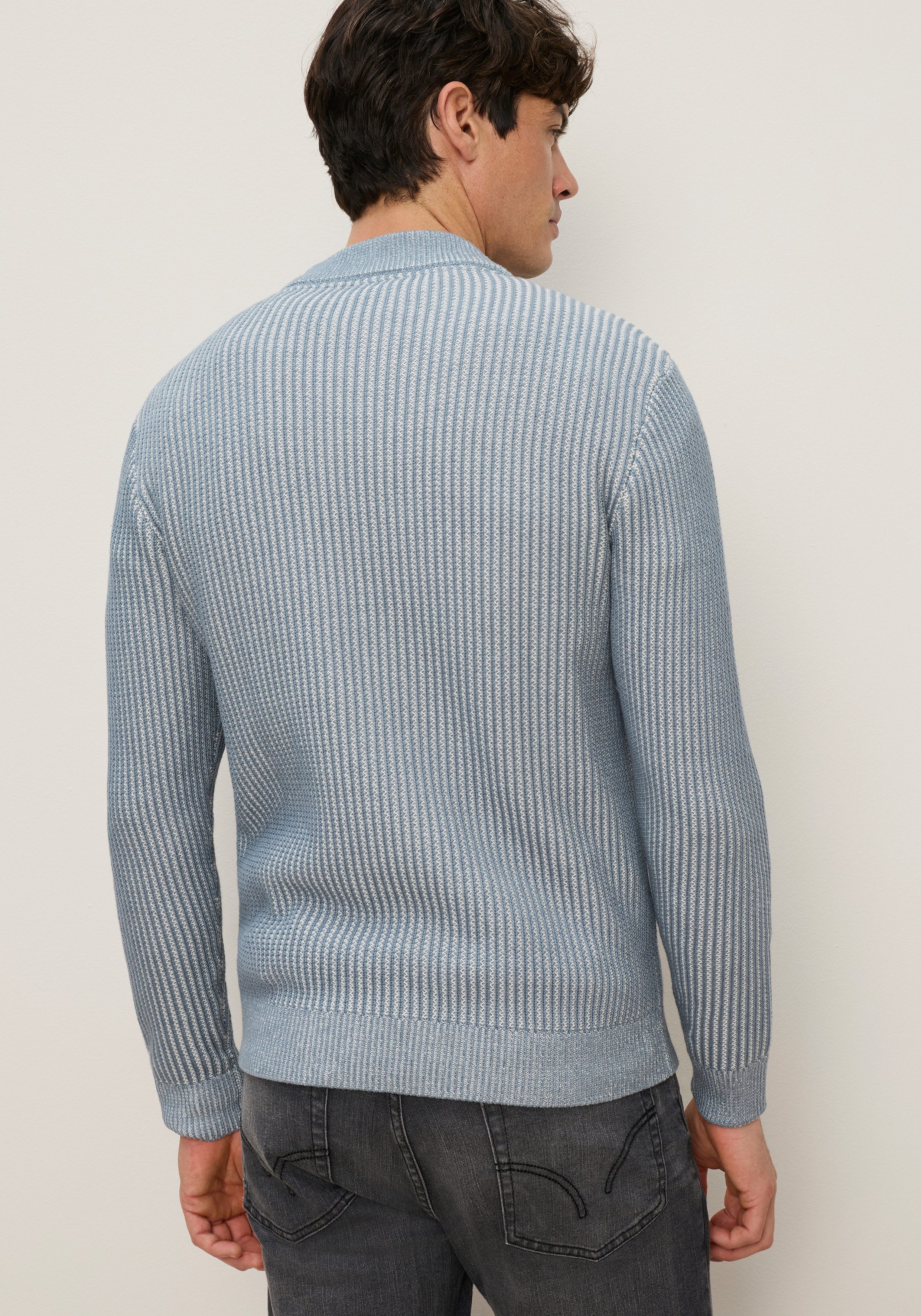 Man's World Stehkragenpullover Neue Kollektion! Highlight 2-farbiger Struktureffekt Strickmaterial, mit Rippbündchen am Ausschnitt, regular fit