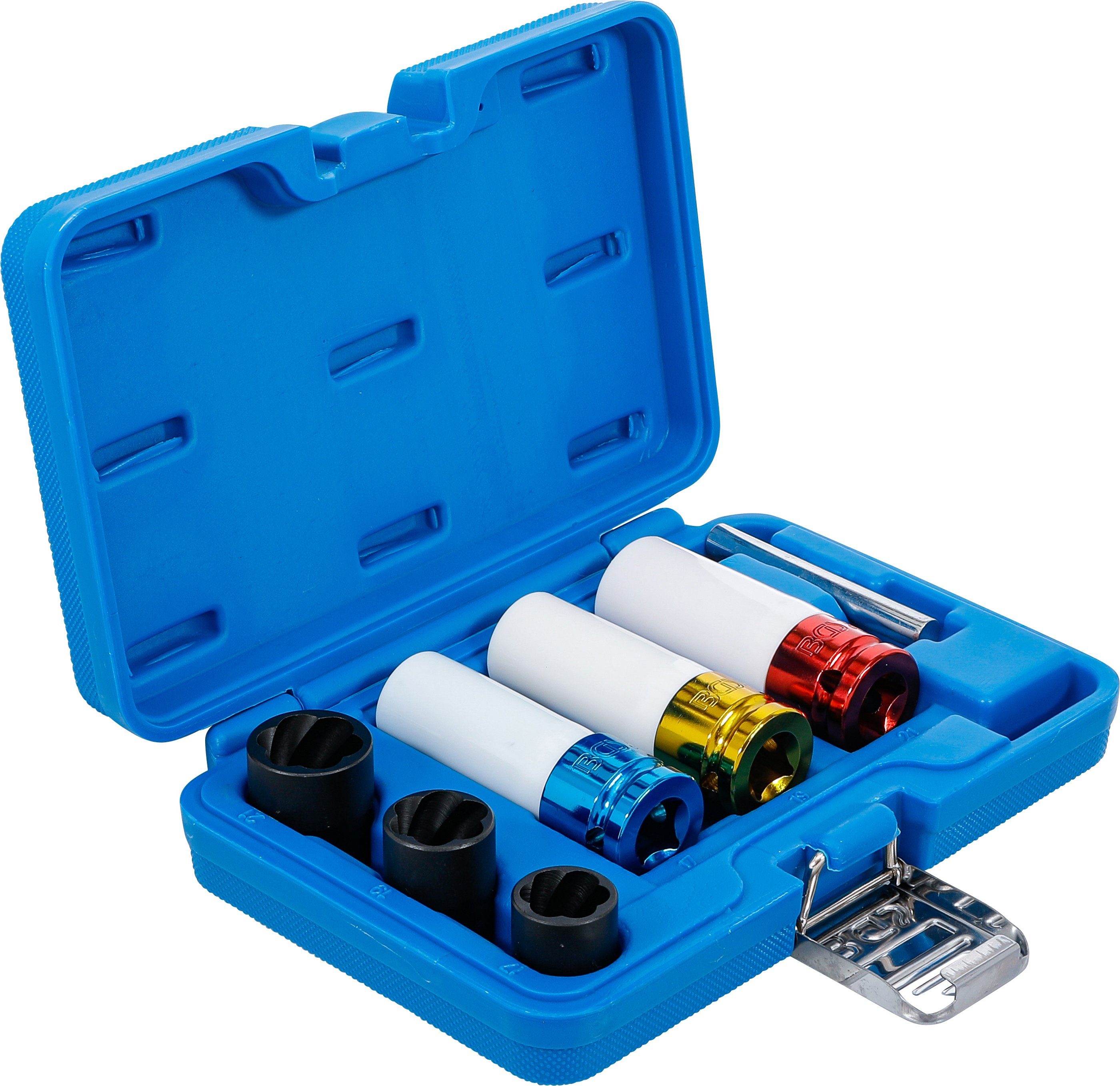 BGS technic Steckschlüssel Kraft-Schoneinsatz- u.Spiral-Profil-Steckschlüssel-Satz, SW 17-21mm (1 St)