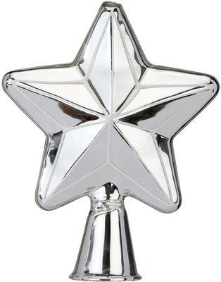 MAGIC by Inge Christbaumspitze Frosty Silver, Weihnachtsdeko, Christbaumschmuck (1-tlg), hochwertiger Echtglas-Weihnachtsschmuck, Höhe ca. 17 cm