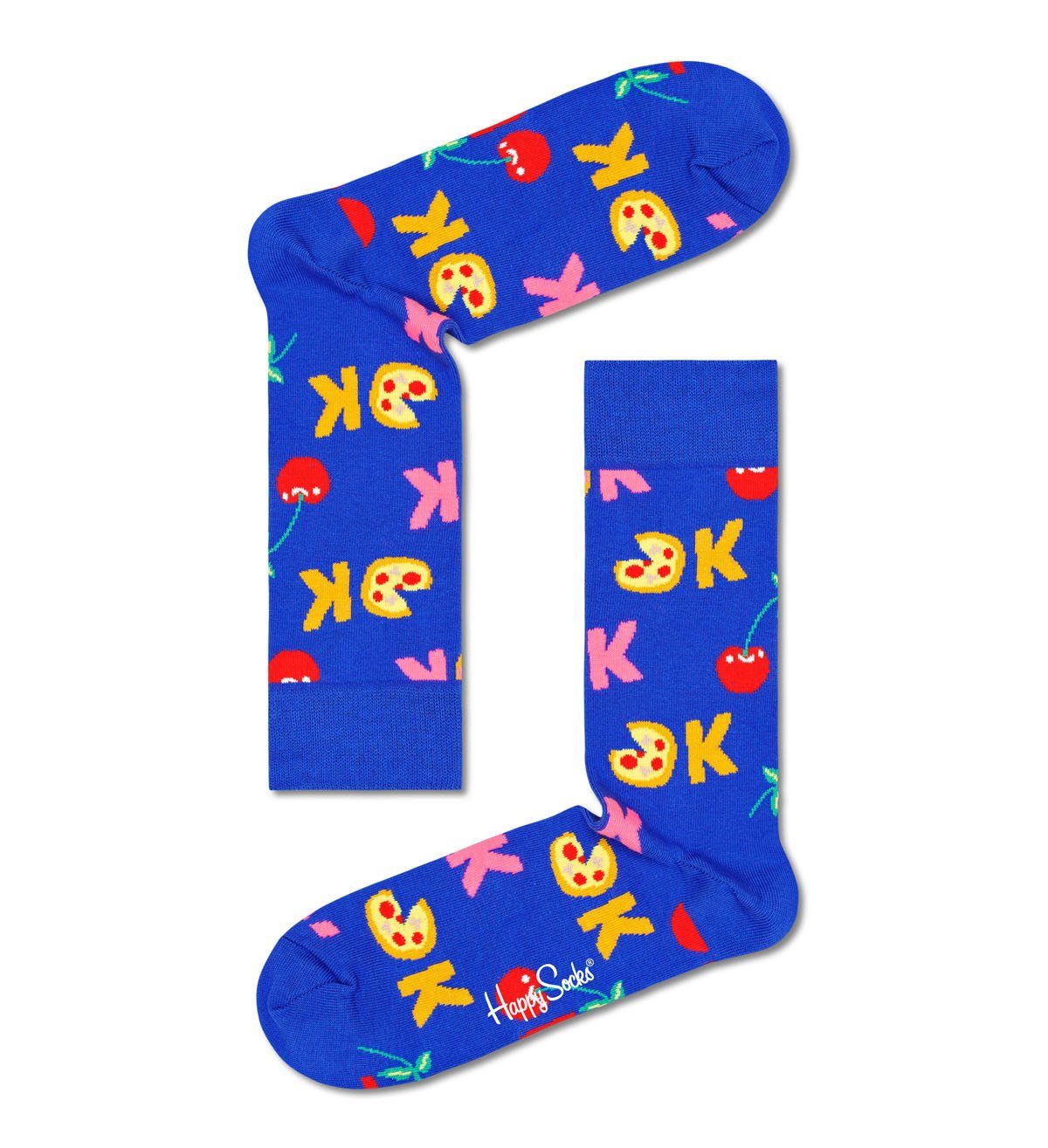 Kurzsocken 7 Socken, Day Socks Geschenkbox 7er Unisex Pack, Happy