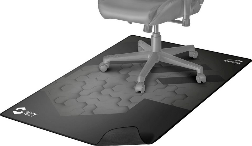 Speedlink Bodenschutzmatte GROUNID Stuhl-Unterlage, 120 x 100 x 0,2 cm,  Oberfläche ermöglicht widerstandsloses Rollen des Stuhls