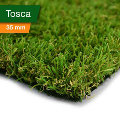 Kunstrasen »Tosca, Rasenteppich erhältlich in vielen Größen, Rasen«, casa pura, Höhe 35 mm