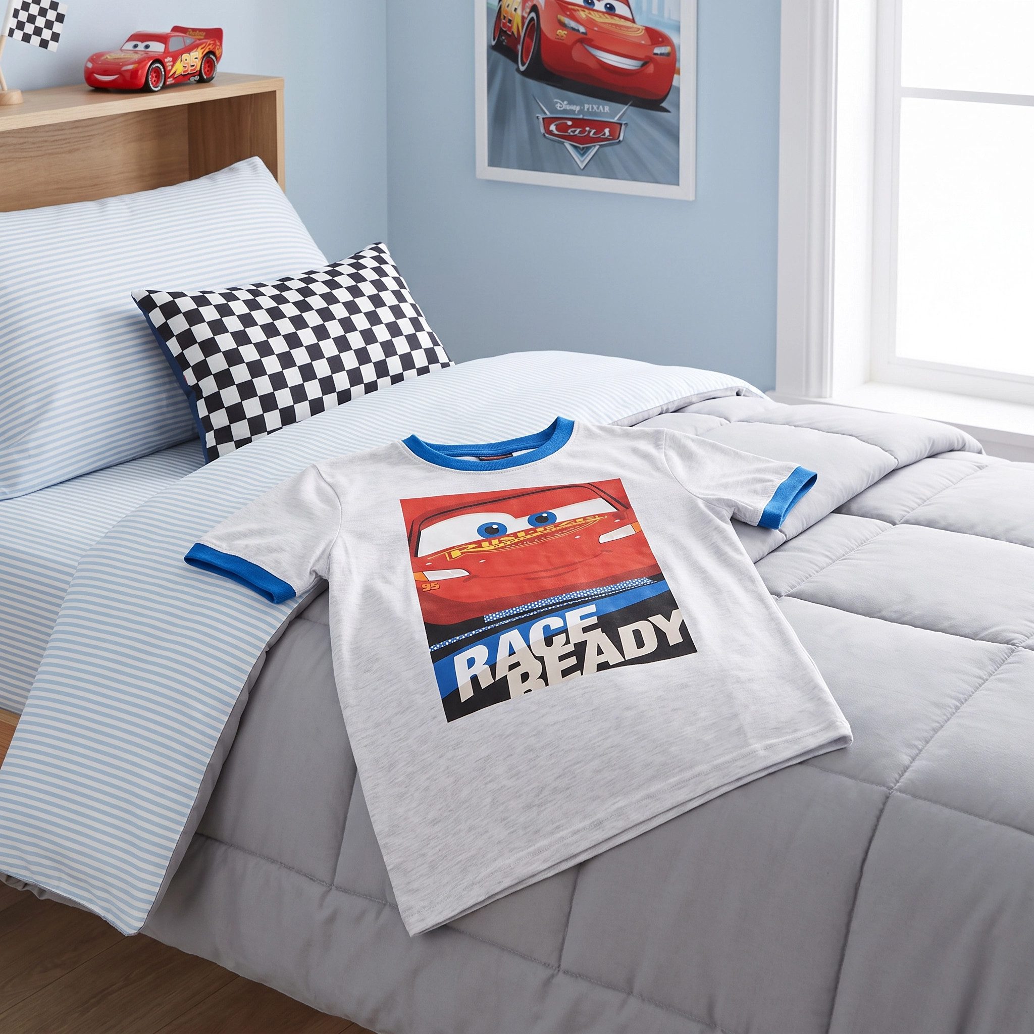 Disney Cars Print-Shirt Disney Cars Lightning MC Queen Kinder Jungen T-Shirt Gr. 98 bis 128