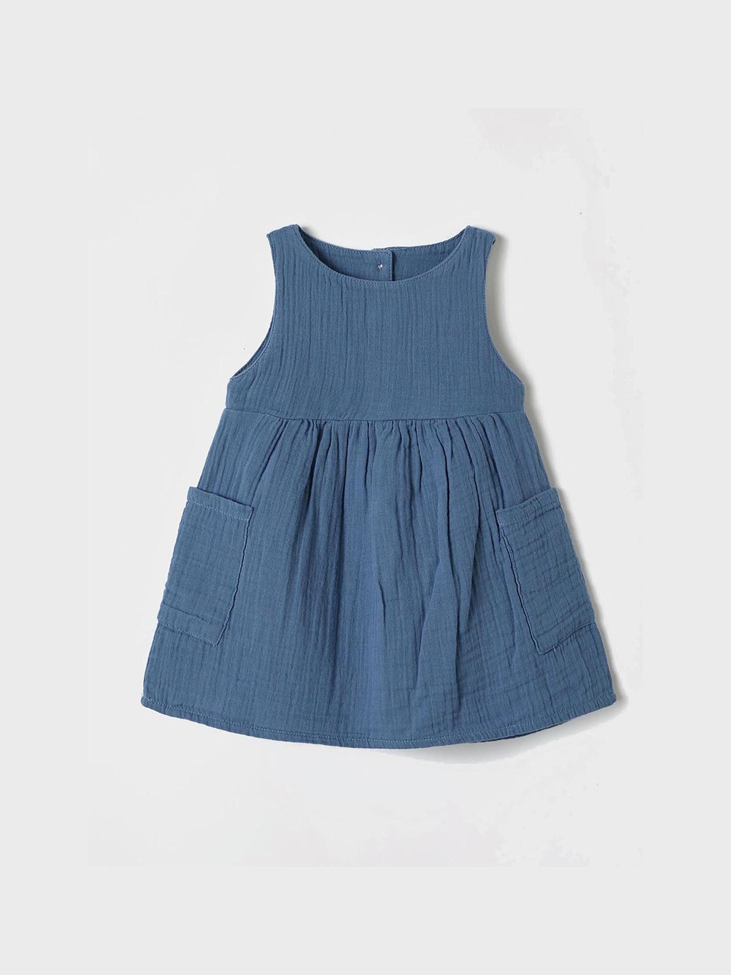 OrganicEra Sommerkleid Ärmelloses Baby Sommerkleid aus Bio-Musselin (Einzelstück, 1-tlg) GOTS-zertifiziert