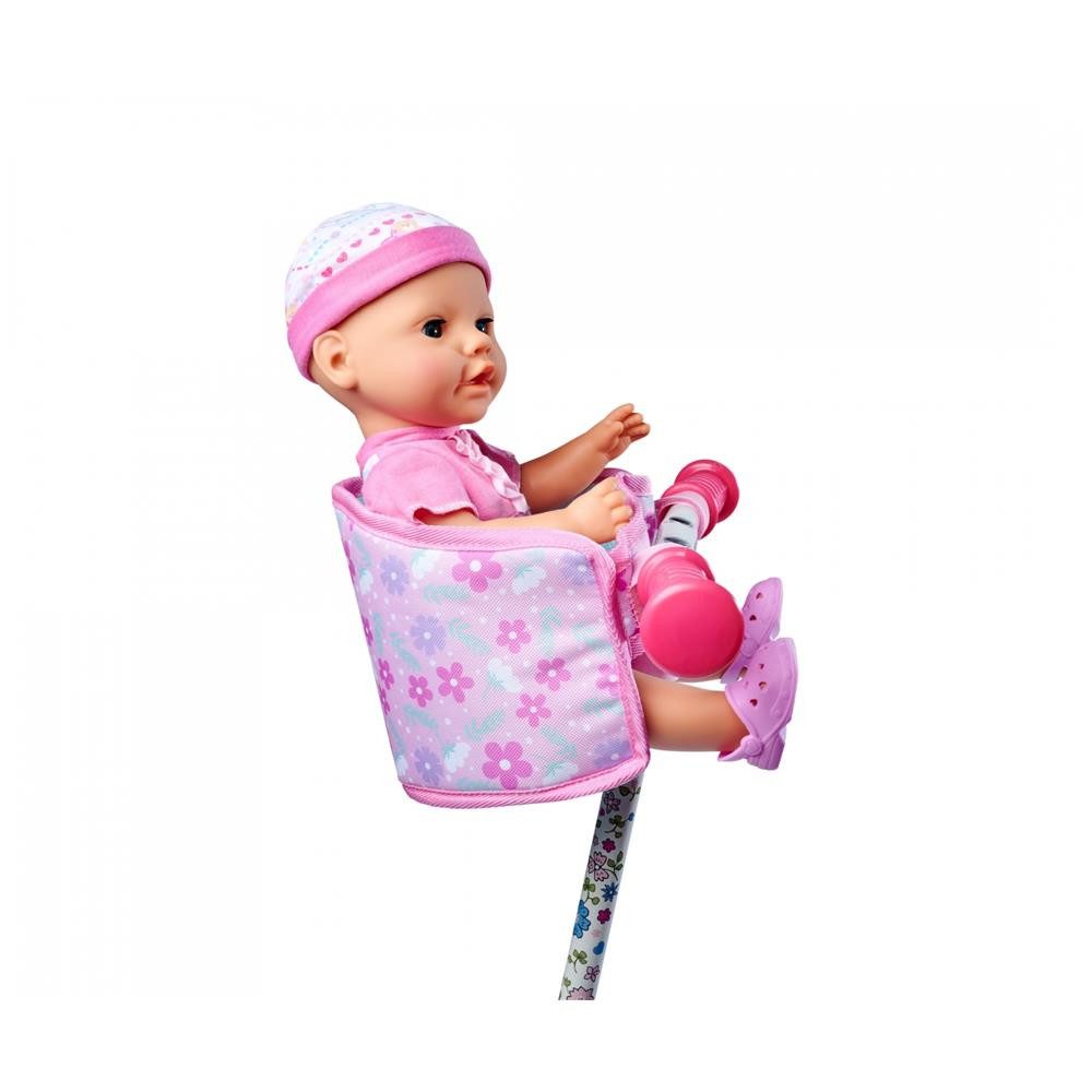 SIMBA Puppen Fahrradsitz New Born Baby, mit Gurt, für Puppen von 30-43cm