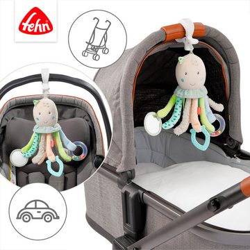 Fehn Greifspielzeug Meereskinder, Activity-Oktopus, zur Befestigung an Kinderwagen, Babyschale oder Bett
