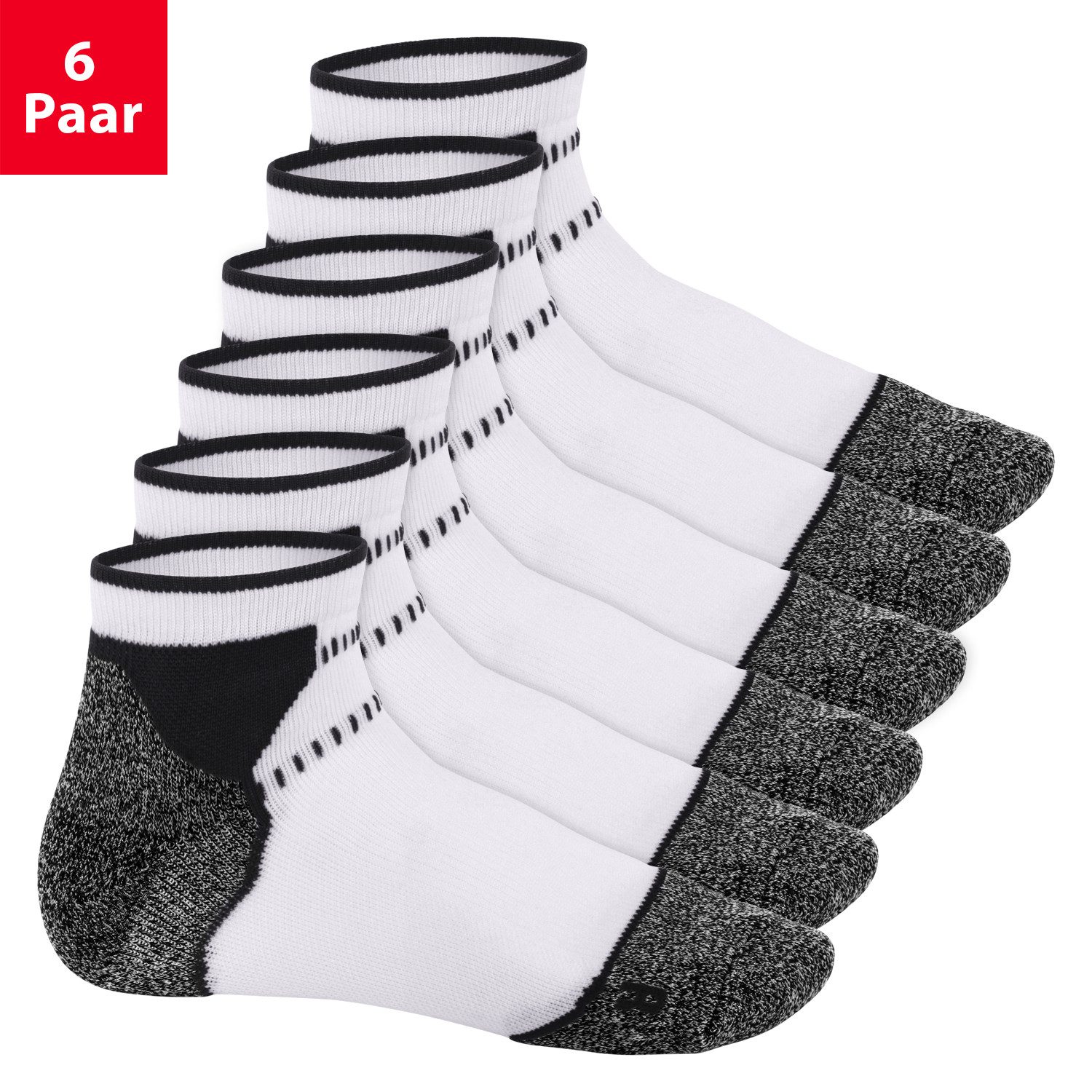 Sportsocken Damen & Herren Funktions Sport Socken (6 Paar) Laufsocken